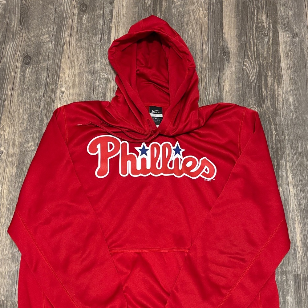 Nike Red Phillies Pullover Hoodie